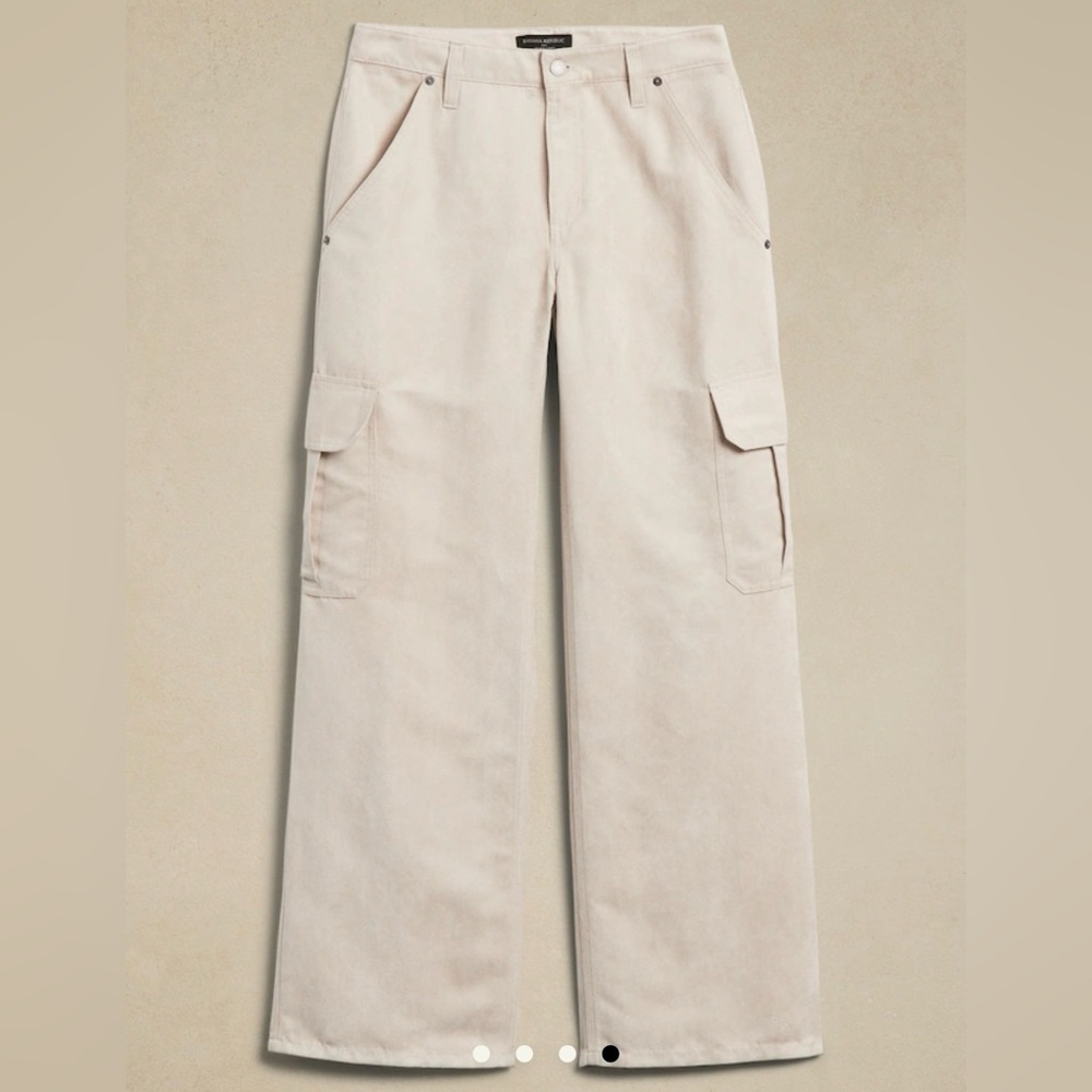 Banana Republic Vegan Suede Cargo Pants